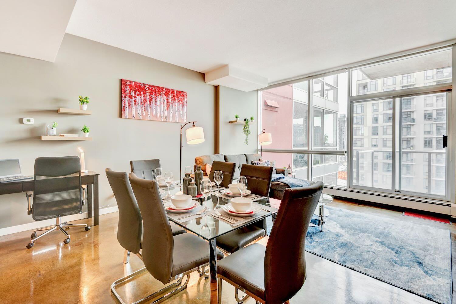 Modern 2Br Condo - King Bed - Downtown City Views YYC Eksteriør bilde